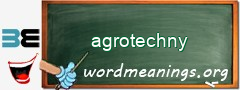 WordMeaning blackboard for agrotechny